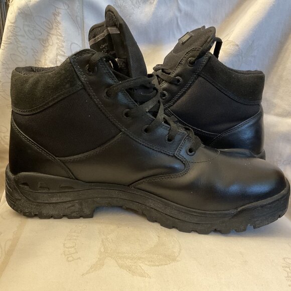 MAGNUM 3D2 STEALTH LEATHER BLACK CAMBRELLE COMFORT LINING MILITARY BOOTS 11.5 Sz - Picture 12 of 15